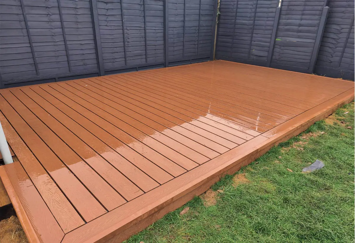 Outdoor composite decking with durable and weather-resistant boards - Daniel & Son Landscaping