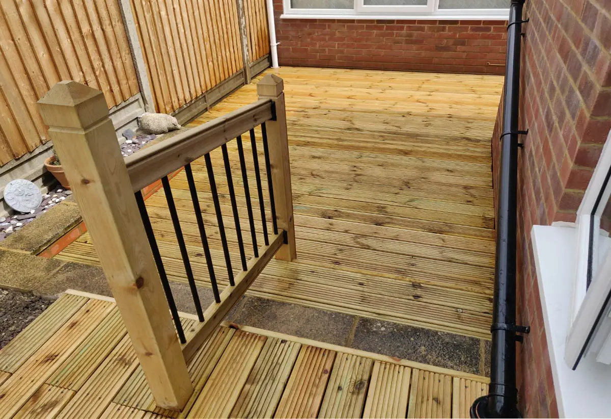 Timber decking made from natural treated wood - Daniel & Son Landscaping