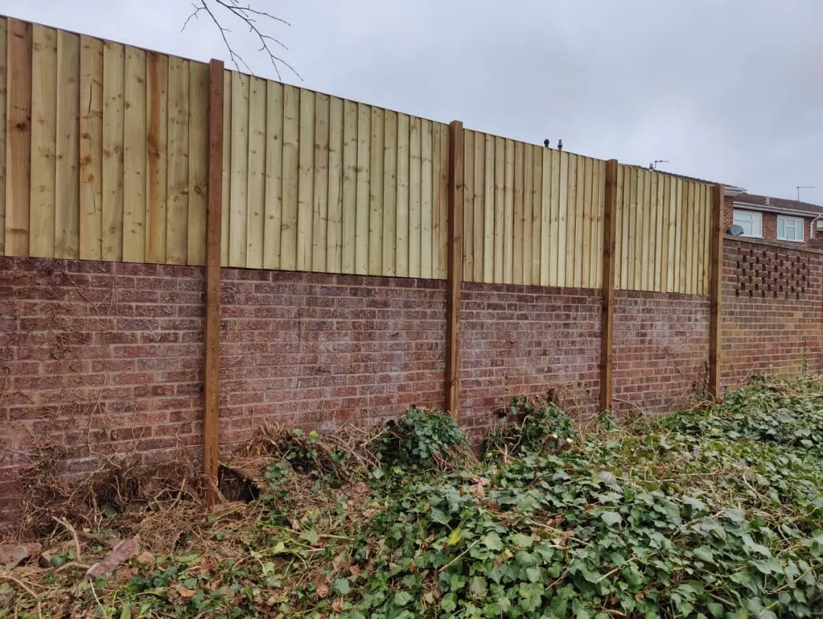 Professional timber Fencing Services - overlap & fetheredge panels