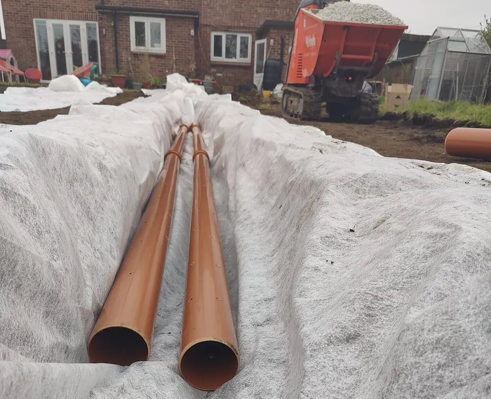 Waterlogged lawn drainage solutions