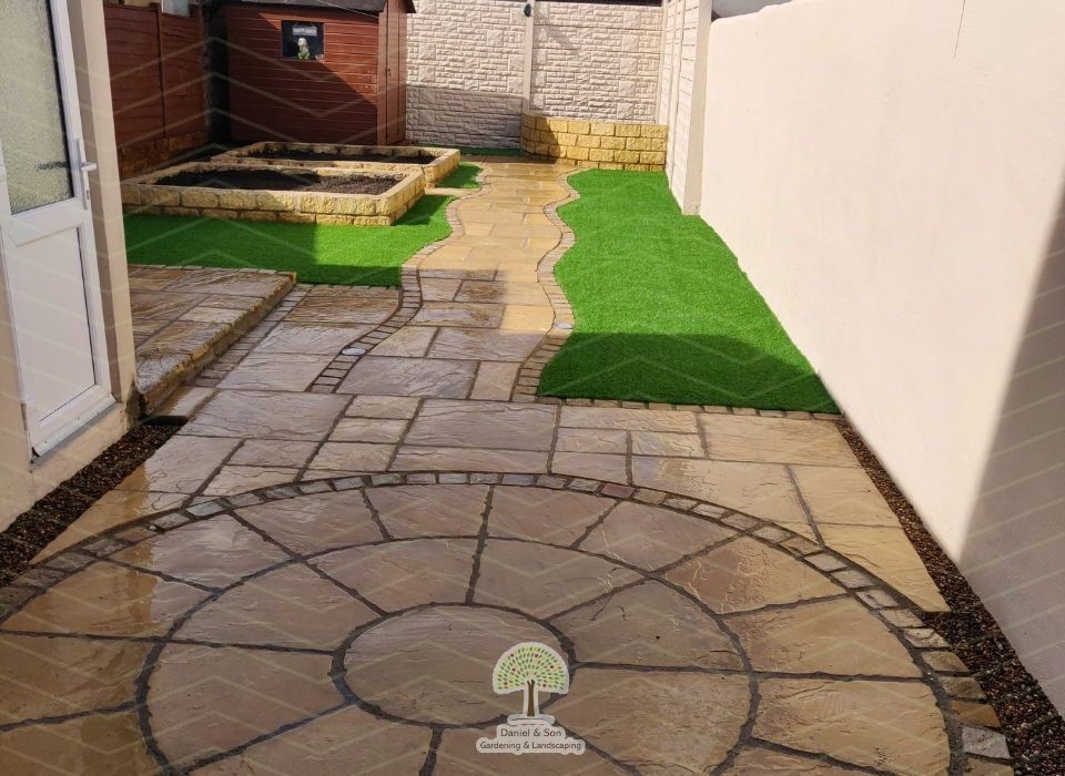 re-shaped garden bedford